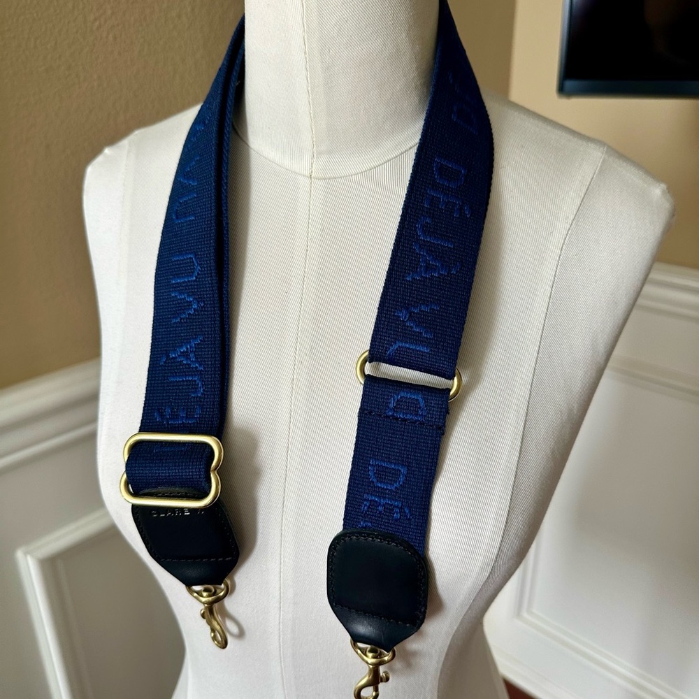 Clare V. Blue Crossbody Strap